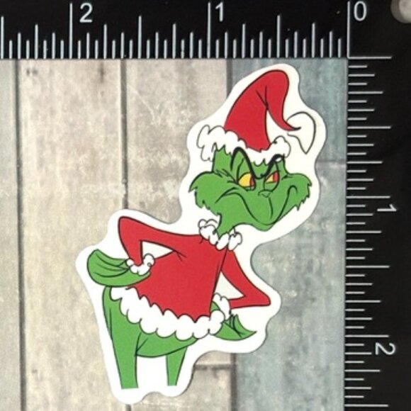 ๐10/$10๐ Mean One Grinch Christmas Reusable Waterproof Vinyl Sticker - Picture 1 of 1